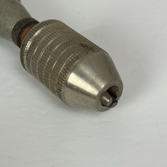 Vtg Stanley 100 Plus Hand Crank Drill USA 1610 eggbeater style tool garage cave - Picture 6 of 11